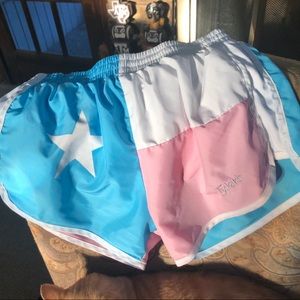 Pastel Texas flag athletic shorts